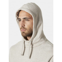 Sweat à capuche avec logo beige
