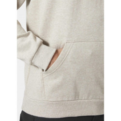 Sweat à capuche avec logo beige