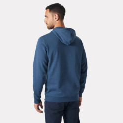 Sweat à capuche classique avec logo bleu marine