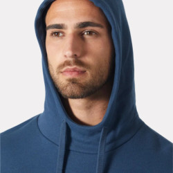Sweat à capuche classique avec logo bleu marine