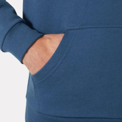 Sweat à capuche classique avec logo bleu marine
