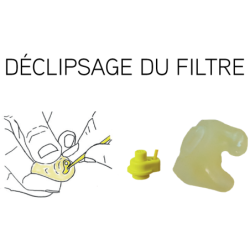 Bouchons oreilles moulés V2 EARpRO 30AI + prise d'empreinte