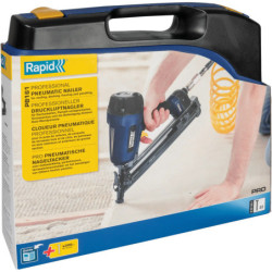 Cloueur pneumatique - Pro PB 161 Rapid - travaux intensifs - en coffret avec 4 raccords et 300 clous