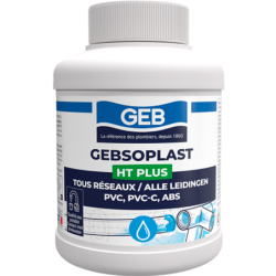 Colle pression et évacuation haute température Gebsoplast HT Plus avec pinceau