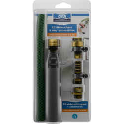 Kit déboucheur à eau pour canalisation de 32 à 40 mm avec accessoires