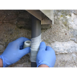 Bande de réparation de fuites et fissures GEB pour matériaux rigides 1.5 m x 5 cm