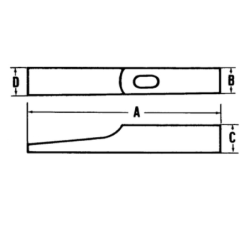 Marteau d'électricien Mob avec manche composite Carbon 16 mm 160g