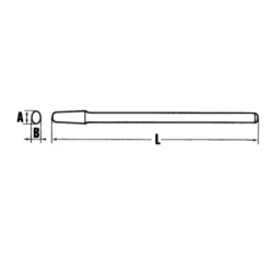 Manche pour merlin et masse longueur 900 mm