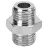 Mamelon double cylindrique mâle laiton