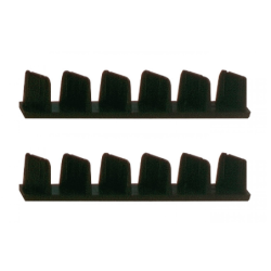 Règle maçon aluminium 1 voile 2 alvéoles avec embouts plastiques 100x18mm