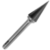 Fraise lime rotative Carbure SKM conique denture n°3 queue de 6 mm diamètre 12.7 mm