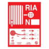 Plaque symbole et emploi RIA 150x200 photoluminescent