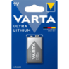 Pile Ultra Lithium Varta 9V - Pour les détécteurs de fumée