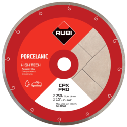Disque diamant pour grès cérame Ø250mm CPX 250 PRO Rubi