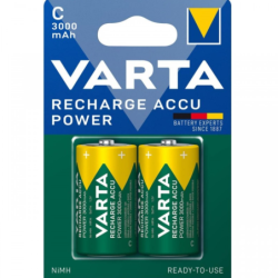 Piles rechargeables accus Varta LR14 3000 mAh - Blister de 2 piles