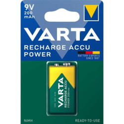 Pile rechargeable 9V Nimh 200 MAH pré-chargée