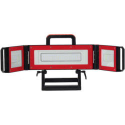 Projecteur portable à LED multipositions 80W couleur rouge