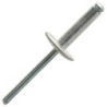 Rivet aluminium standard tige acier tête extra large