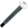 Vis autoperceuse acier Zingué tête cylindrique empreinte carrée RAL 9010 blanc M4.2
