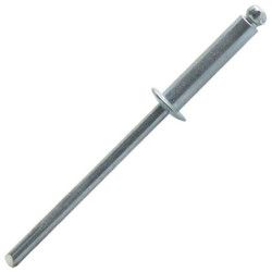 RIVET Acier tige acier Tête plate serrage de 8.0 A 10.0 MM D 4.8 X 14 mm (250p)