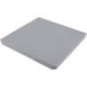 Couvercle piéton de regard d'eaux pluviales à clipser - 250 x 250 mm - PVC - Gris clair