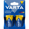 Pile alcaline D (LR20) Long-life Power D, lot de 2