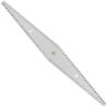 Reglet de toupilleur avec marquage sur les 2 faces 250x50mm