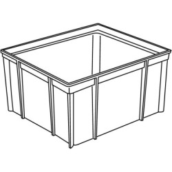 Réhausse 12.5 cm URERPCT Nicoll pour regard 25x25x25