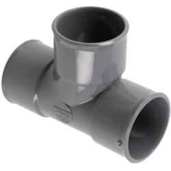 Té pied de biche PVC à coller Femelle - Femelle 87° Diamètre 40 mm