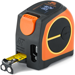 Télémètre laser GeoTape 2in1 avec ruban intégré de 5 mètres - Portée du laser 20 mètres