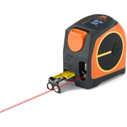 Télémètre laser GeoTape 2in1 avec ruban intégré de 5 mètres - Portée du laser 20 mètres