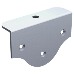 Platine équerre pour fixation sur plat avec trou taraudé M10