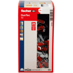 Cheville à bascule Fischer DUOTEC nylon spéciale plafond - Boîte de 50