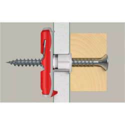 Cheville à bascule Fischer DUOTEC nylon spéciale plafond - Boîte de 50