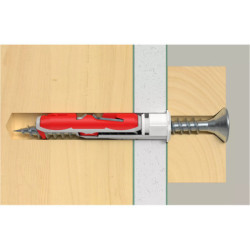 Cheville à bascule Fischer DUOTEC nylon spéciale plafond - Boîte de 50