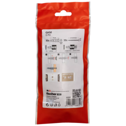 Cheville métallique pour carton-plâtre GKM-S /30B avec vis à tête bombée - sachet de 30