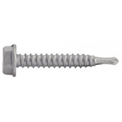 Vis autoperceuses tête hexagonale à embase inox A2 6,3x19 mm - Boîte de 100