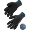 Gants nylon enduit latex double couche doublure molletonnée