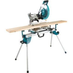Chariot établi extensible WST06 Makita avec servantes et roues pour scie sur table compatible