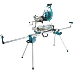 Chariot établi extensible WST06 Makita avec servantes et roues pour scie sur table compatible