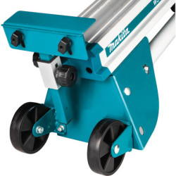 Chariot établi extensible WST06 Makita avec servantes et roues pour scie sur table compatible