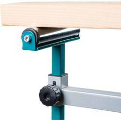 Chariot établi extensible WST06 Makita avec servantes et roues pour scie sur table compatible