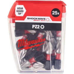 Embout de vissage Shockwave Milwaukee pour visseuse à chocs longueur 25mm