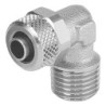 Raccord coude mâle 90° conique Prevost laiton nickelé diamètre 8 x 6 mm R 1/4