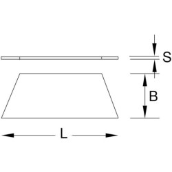 Lames trapézoïdales de rechange lot de 10