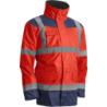 Parka de travail Coverguard hi-viz 4 en 1 Kanata rouge haute visibilité