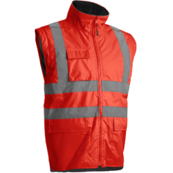 Parka de travail Coverguard hi-viz 4 en 1 Kanata rouge haute visibilité
