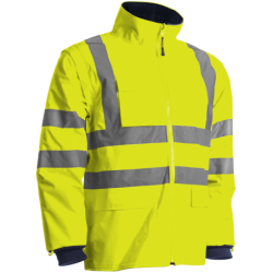 Parka haute-visibilité Kanata 4 en 1 Euro-Protection jaune fluorescent