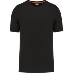 T-shirt col rond homme grande taille noir