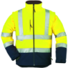 Veste haute visibilité softshell Station Coverguard manches amovibles - Jaune et marine
